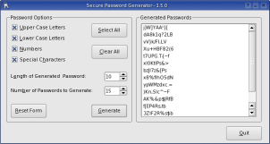 Secure Password Generator Screenshot